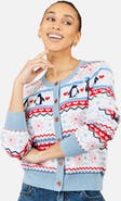 Yumi Penquin Fairisle Cardigan