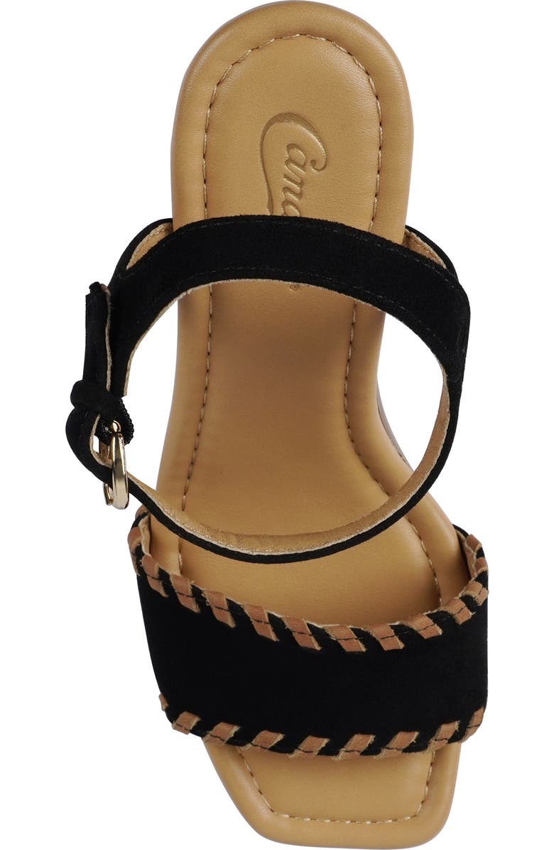 Candie's Michell Platform Slide Sandal, Alternate, color, Black Suede