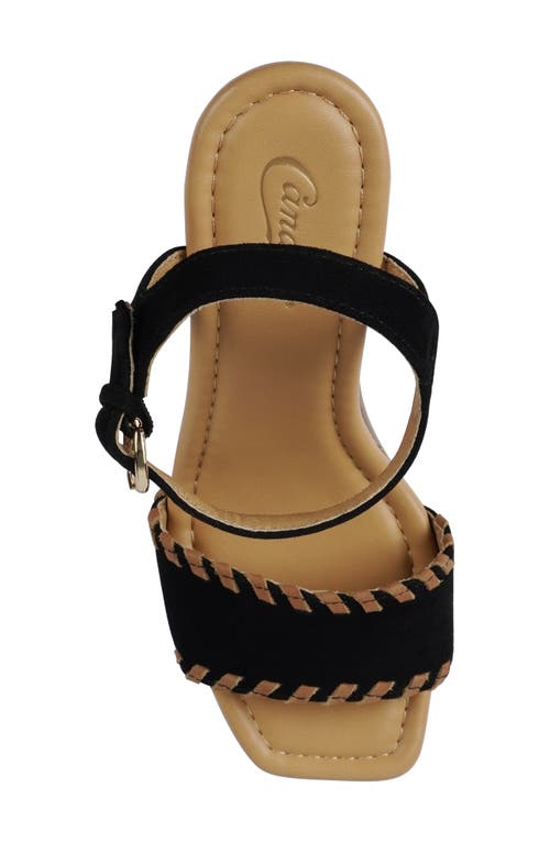 Candies Candie's Michell Platform Slide Sandal In Black