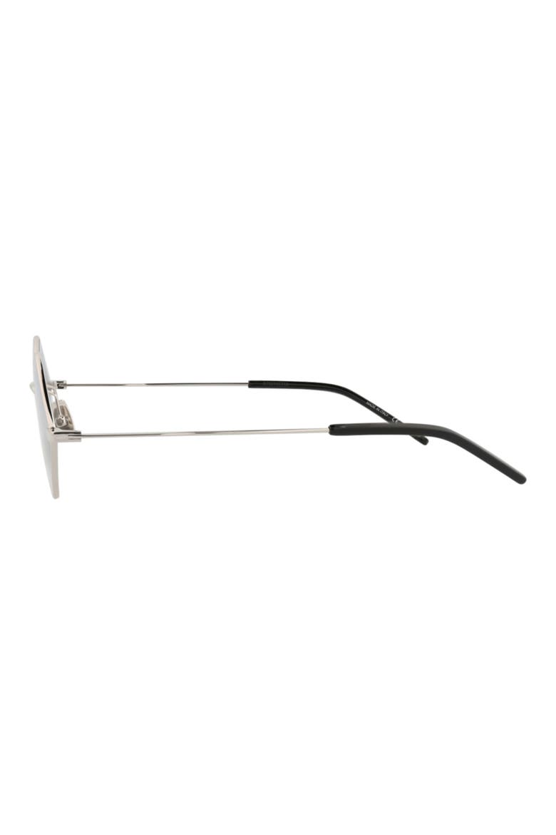 55mm Diamond Metal Sunglasses, Alternate, color, SILVER SILVER SILVER
