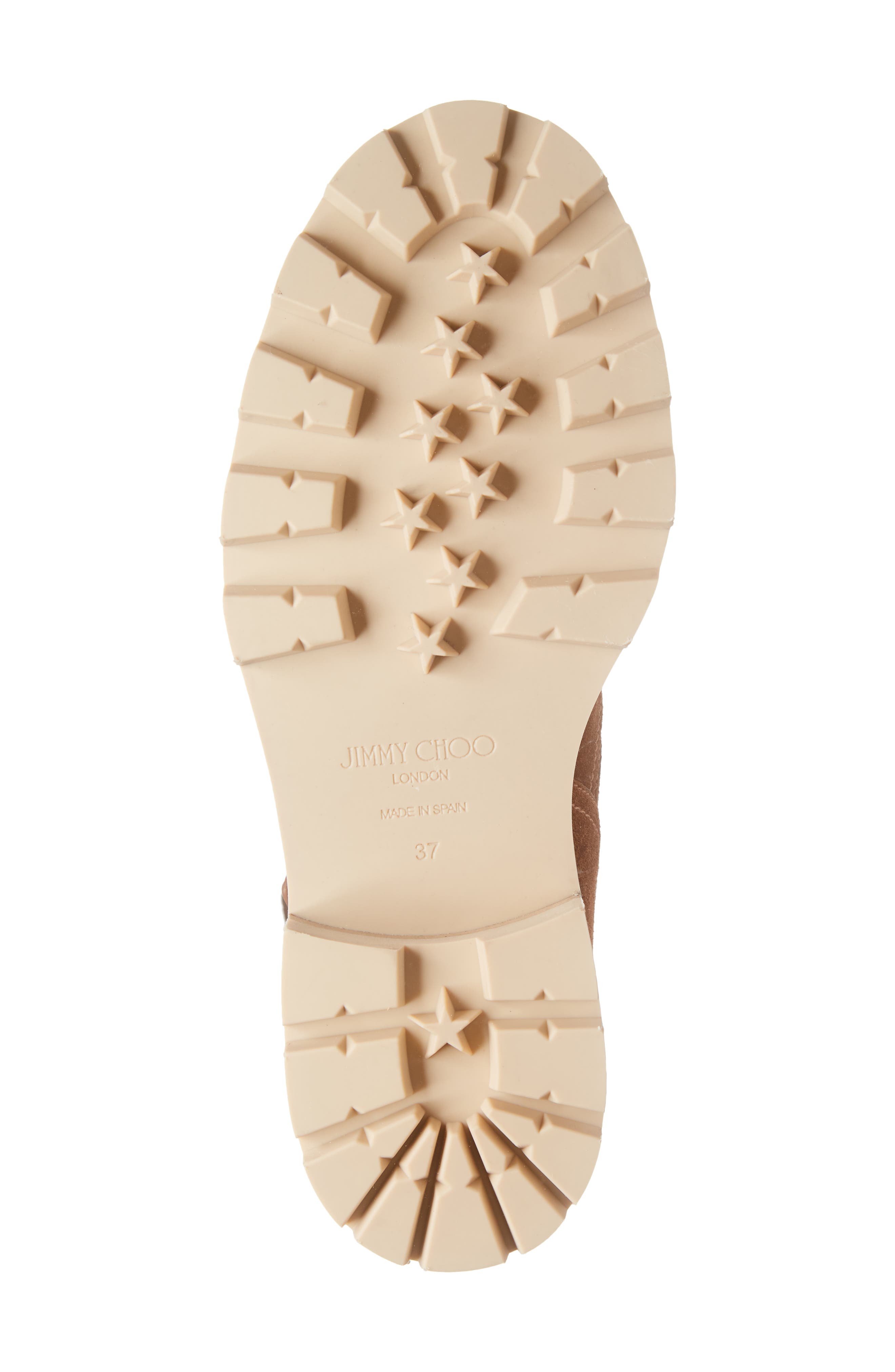 Jimmy Choo Youth II Genuine Shearling Lined Biker Bootie, Alternate, color, 