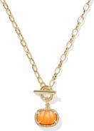 Kendra Scott Pumpking Pendant Toggle Necklace