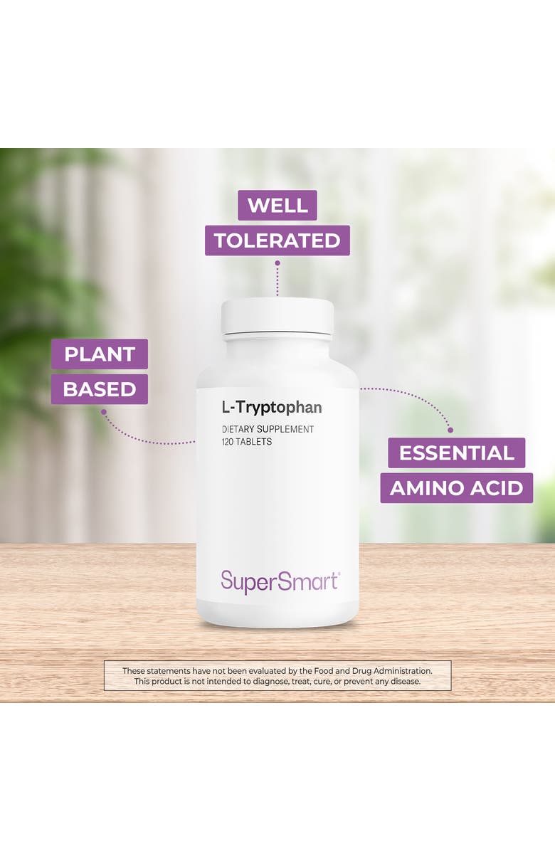 SuperSmart L-Tryptophan 1000mg per Day, Alternate, color, NO COLOR