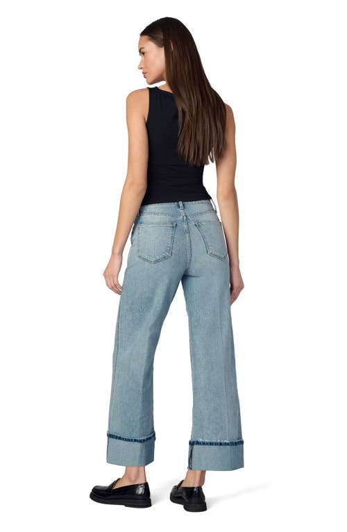 Joe's Jeans The Trixie Cuffed High Waist Wide Leg Trouser Jeans In Blue