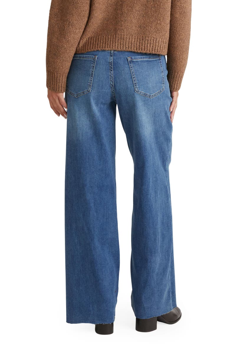 Rhiannon High Waist Drawstring Bootcut Jeans, Alternate, color, WESTERN BLUE WASH