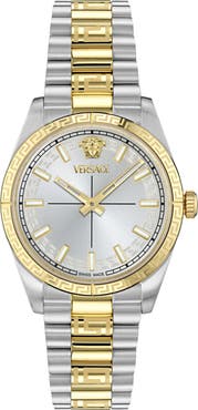 Versace Millenyium Two-Tone Bracelet Watch, 32mm