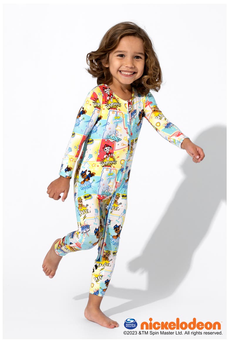 x Nickelodeon™ Kids' Paw Patrol Convertible Footie Pajamas, Alternate, color, RED