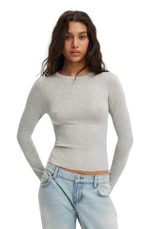Women's Close Knit Crew Top