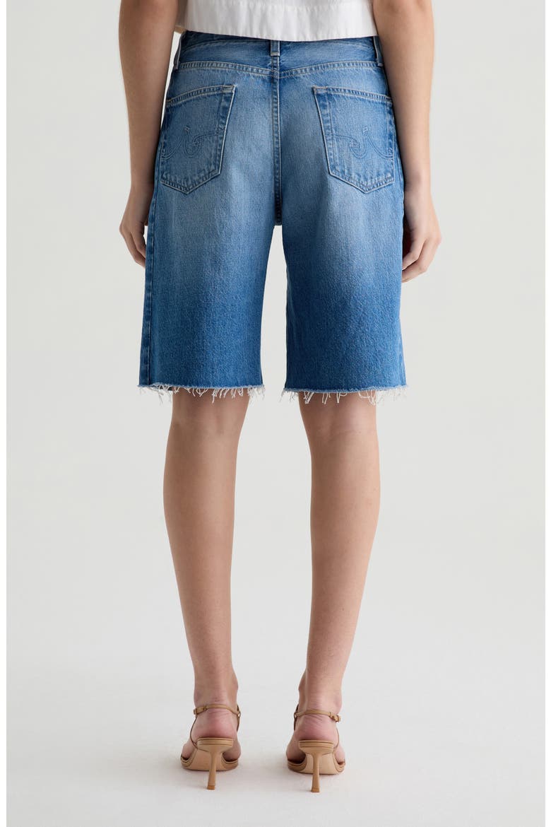 Hattie Raw Hem Denim Shorts, Alternate, color, SWEETWATER
