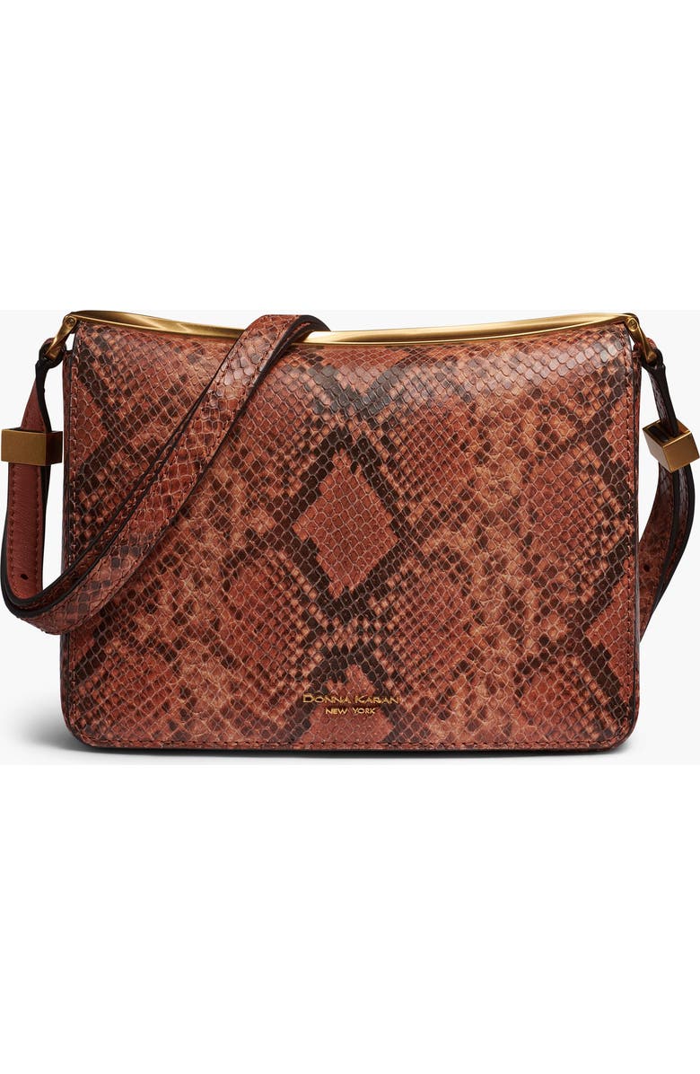 Donna Karan New York Jericho Snake Shoulder, Main, color, Amber
