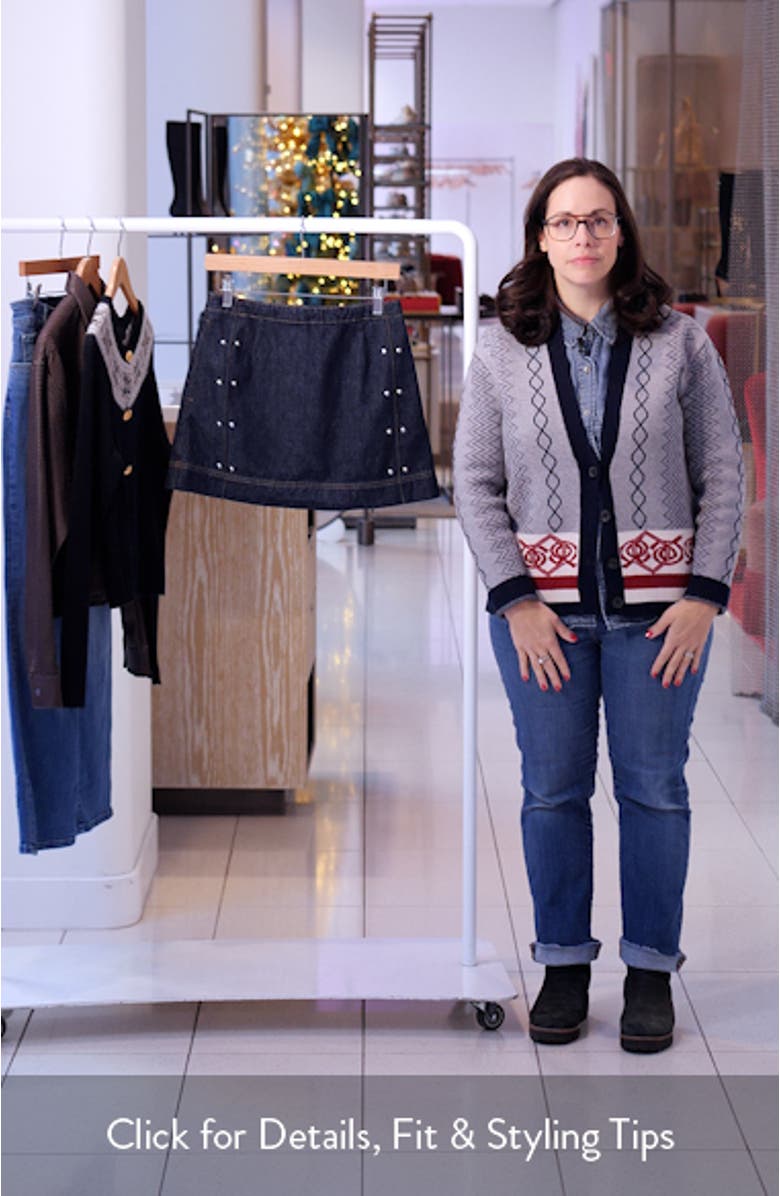 Hadley Denim Miniskirt, sales video thumbnail