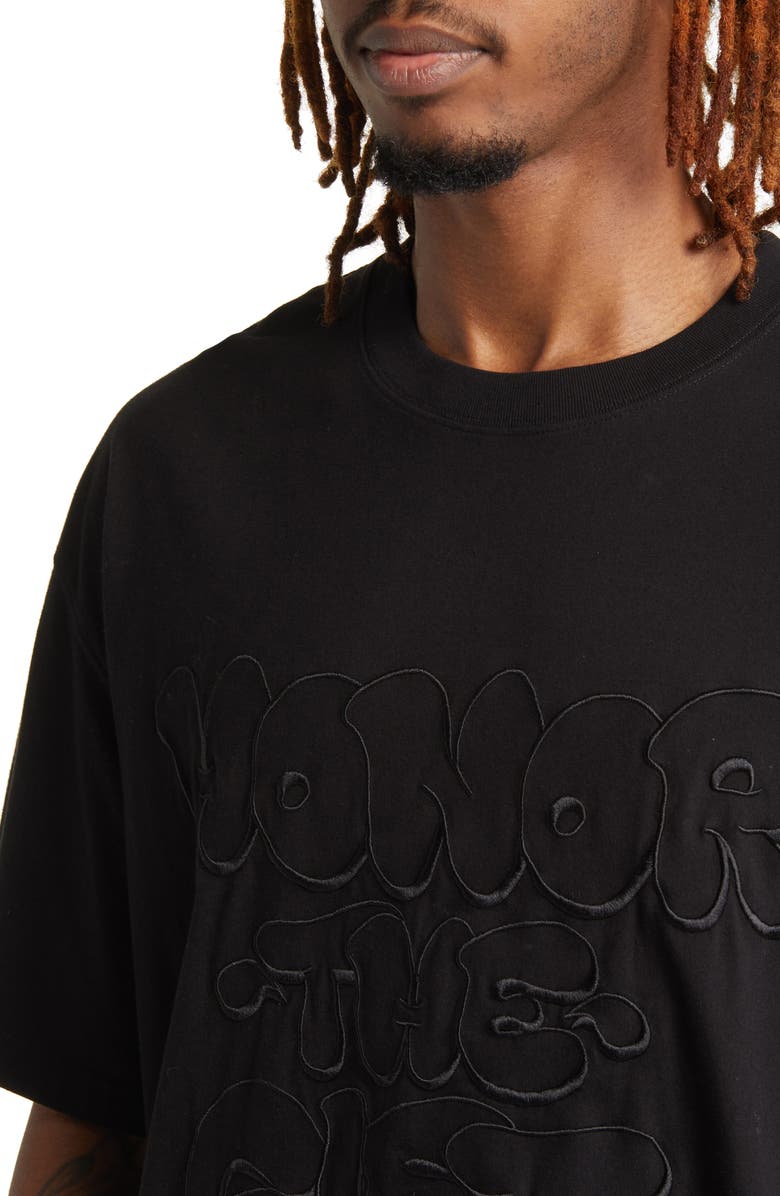 HONOR THE GIFT Amp'd Up Embroidered T-Shirt, Alternate, color,