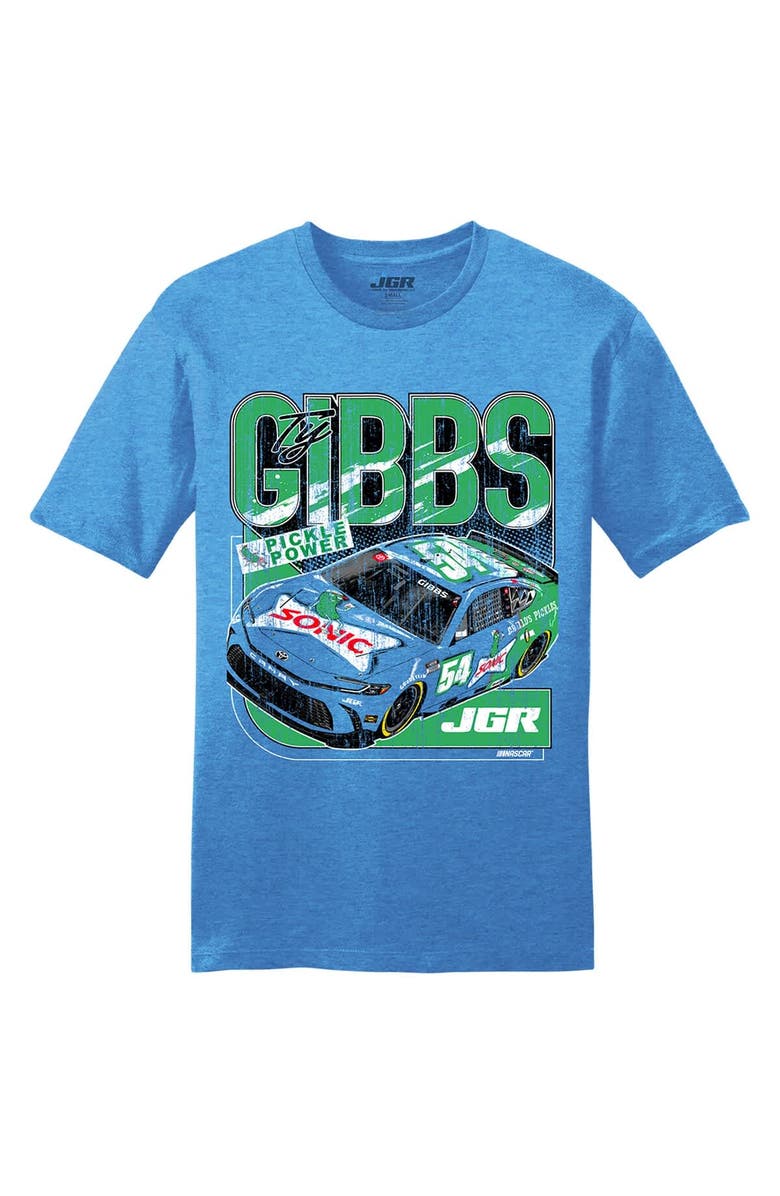 JOE GIBBS RACING TEAM COLLECTION Men's Joe Gibbs Racing Team Collection Heather Royal Ty Gibbs Sonic T-Shirt, Alternate, color, Heather Royal