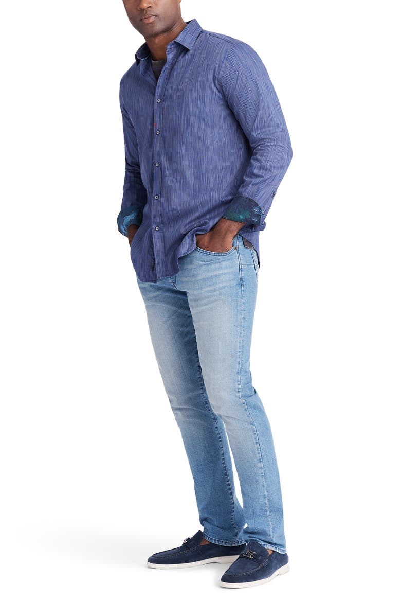 Mateo Long Sleeve Button-Up Shirt, Alternate, color, MULTI