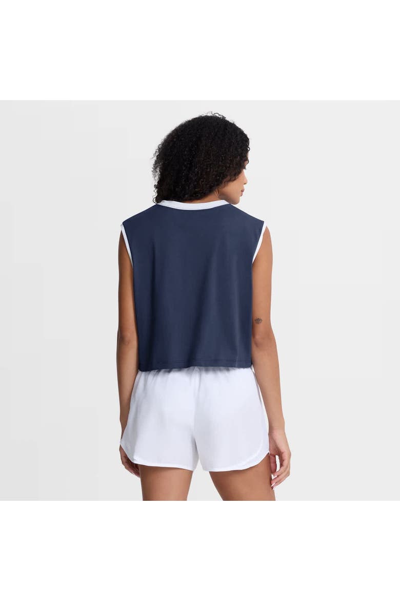 Women's Nike Navy New York Yankees Primetime Loose Dri-FIT Cropped Tank Top, Alternate, color, Navy