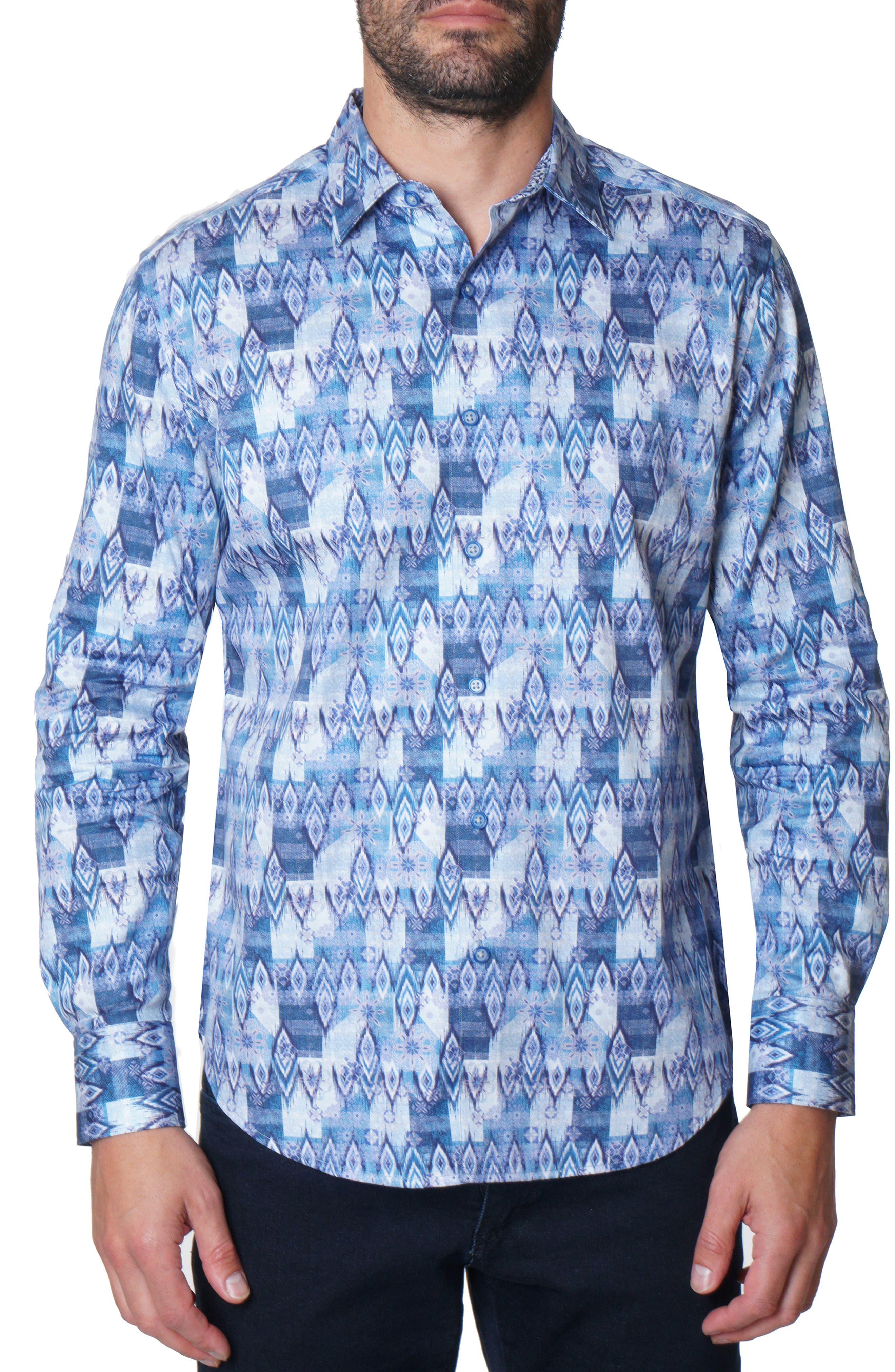 Robert Graham Diamond Print Button-Up Shirt