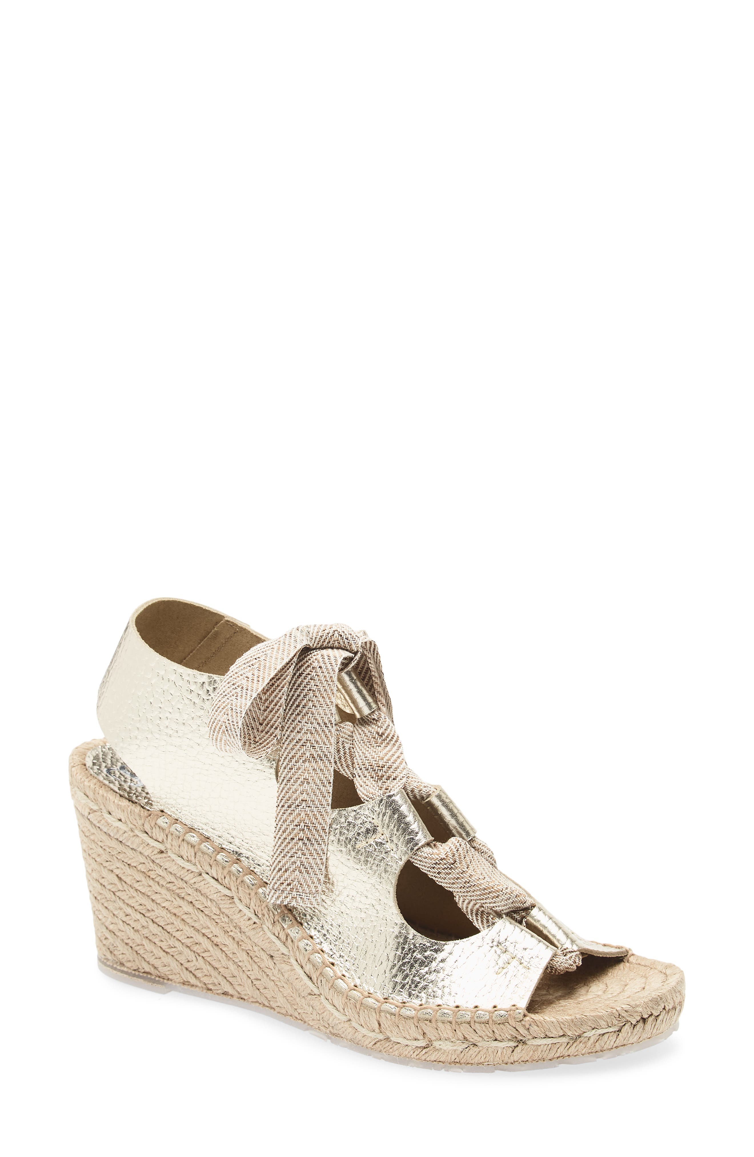 Pedro Garcia Otelia Espadrille Wedge Sandal, Main, color, Platino Cervo