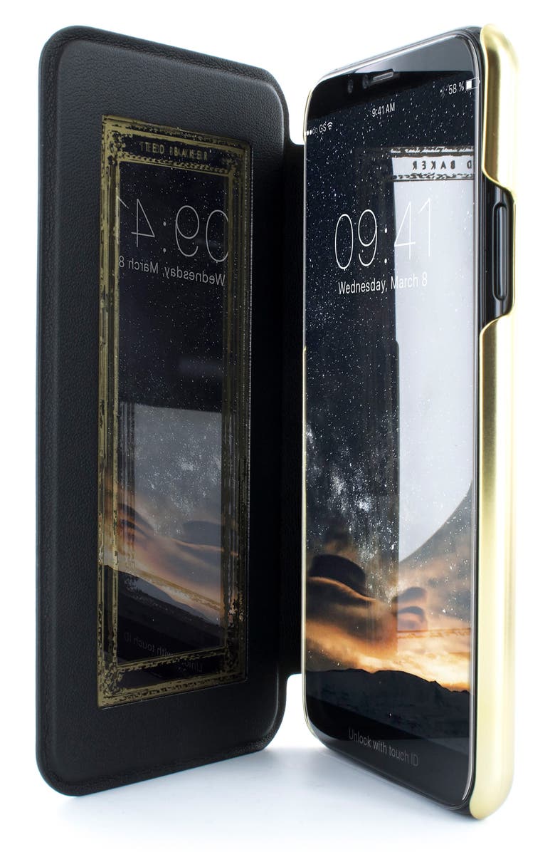 Ted Baker London Impressionist Bloom iPhone X Mirror Folio Case, Alternate, color, 