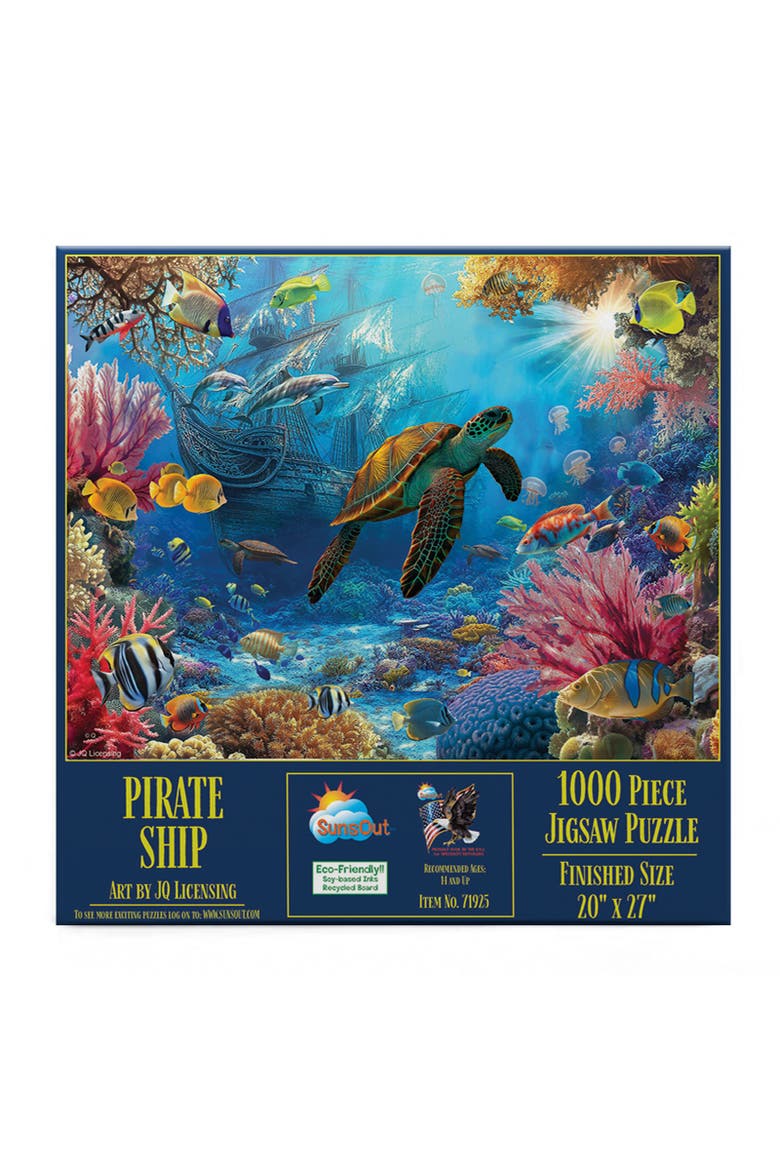 Pirate Ship 1000 piece Jigsaw Puzzle for Adults, Alternate, color, Multicolor