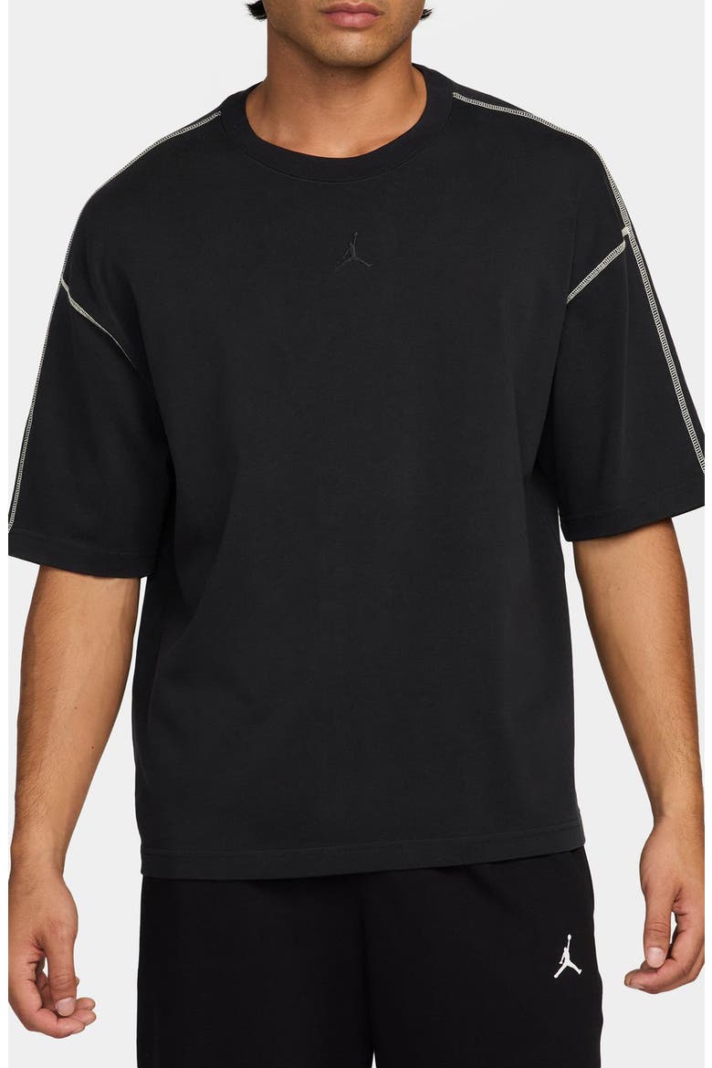 Flight Heavyweight T-Shirt, Main, color, BLACK/ SAIL