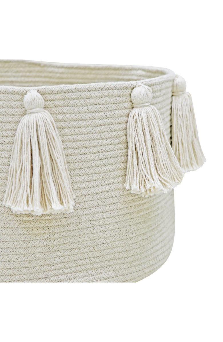 Lorena Canals Basket New Tassels, Alternate, color, Natural