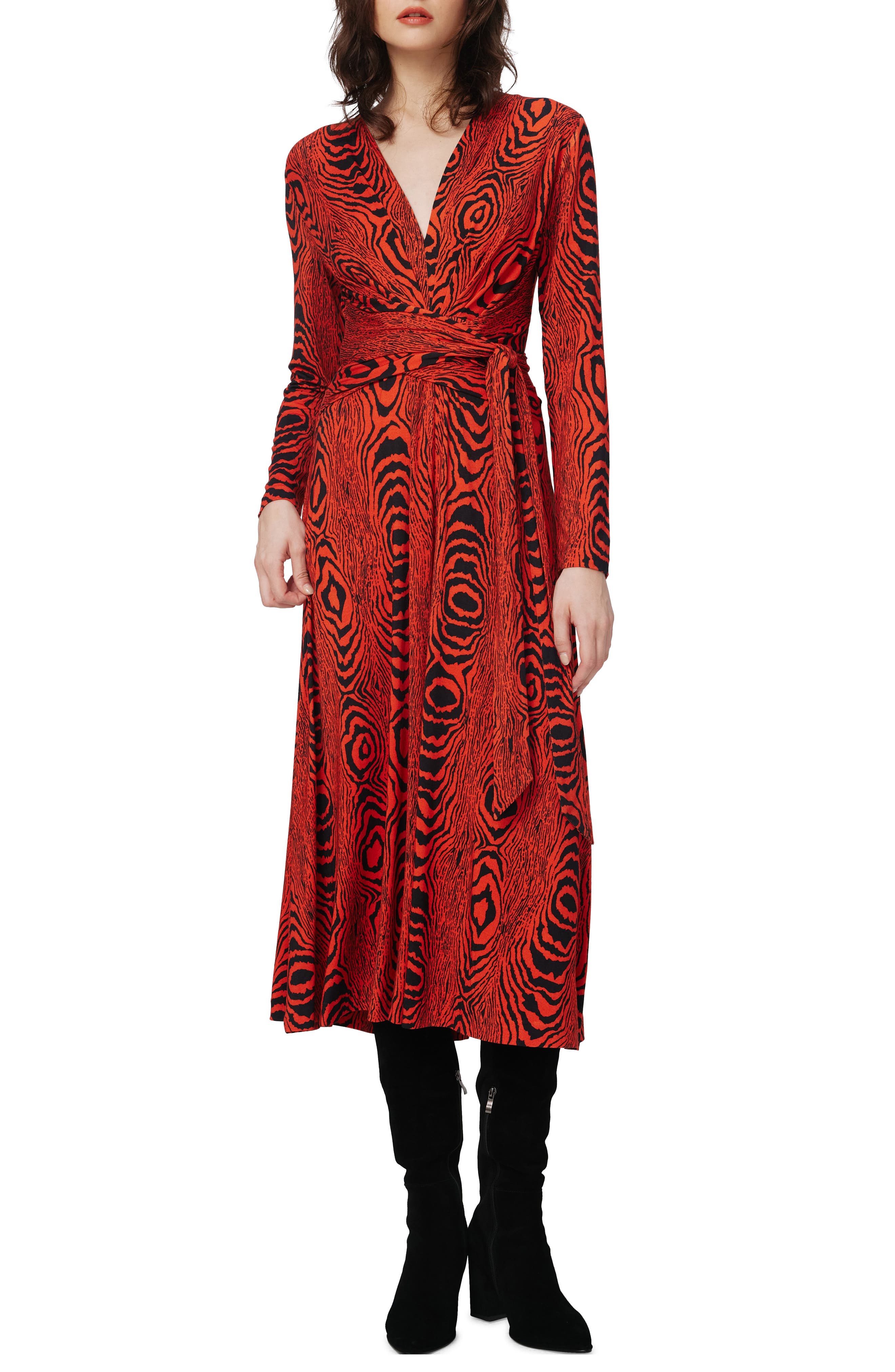 Dorothee Long Sleeve Tie Waist Dress