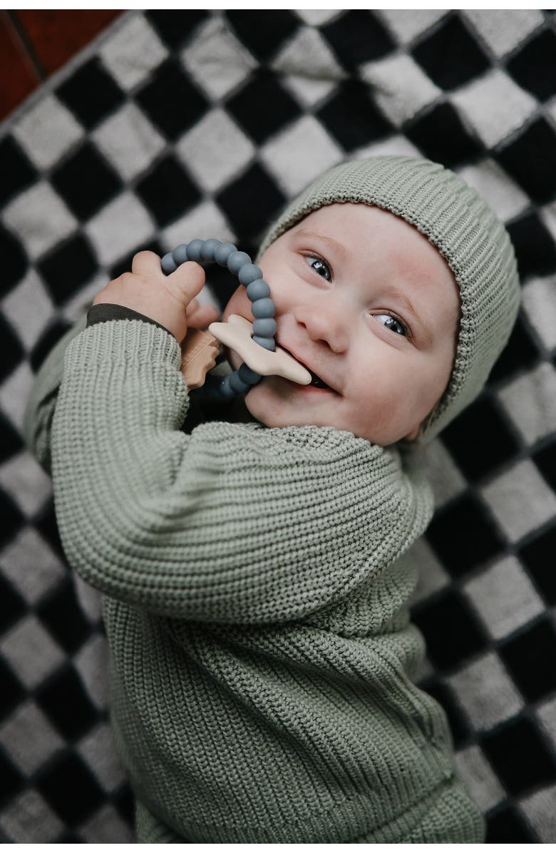 Mushie Space Silicone Teething Ring Toy, Alternate, color, Multi