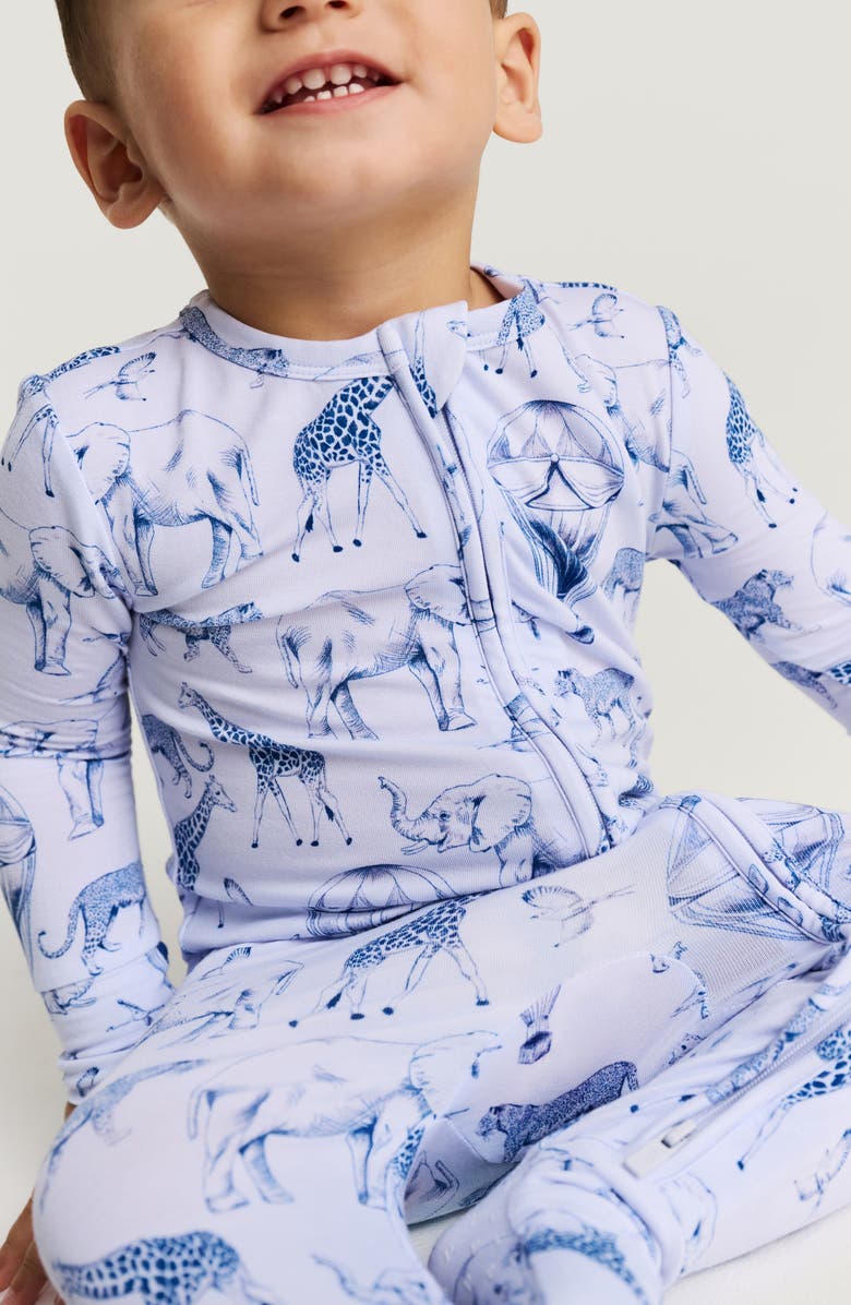 Posh Peanut Convertible Jersey Footie, Alternate, color, Blue