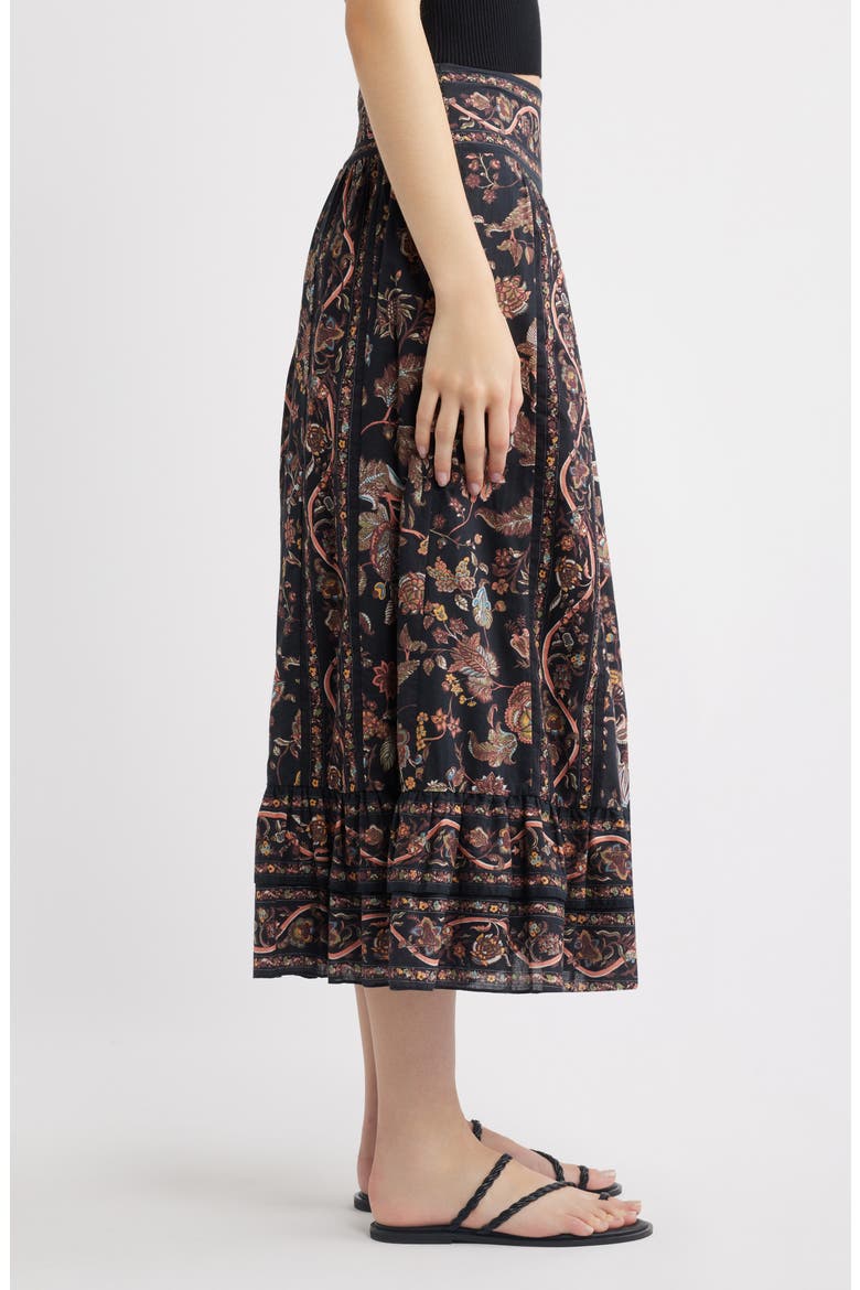 Morgan Midi Skirt, Alternate, color, BOIS PRINT