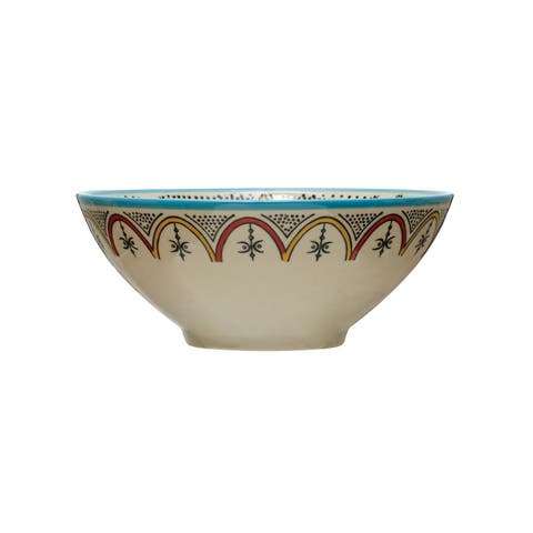 Hand Painted Stoneware Bowl
