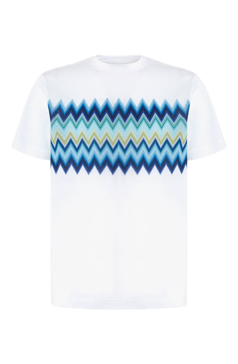 Missoni Short Sleeve T-shirt With Zigzag Insert, Alternate, color, Multicoloured