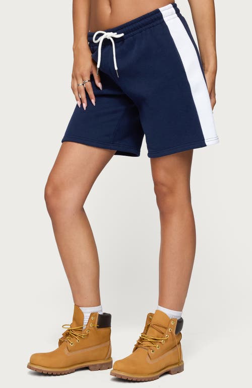 Edikted Drawstring Bermuda Shorts In Blue