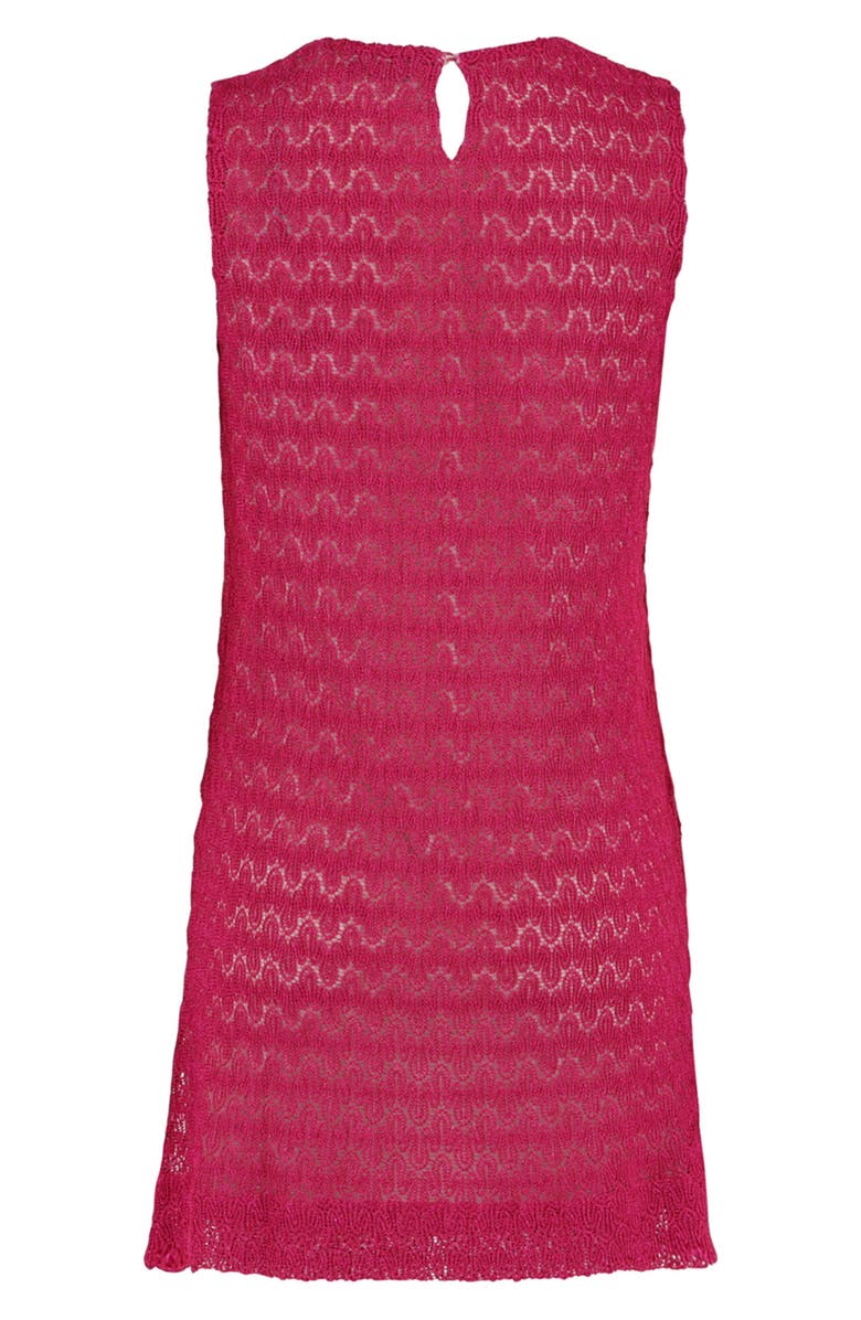 M Missoni Sleeveless Guipure Lace Minidress, Alternate, color, Krg009v Fuxia Lam With Magenta