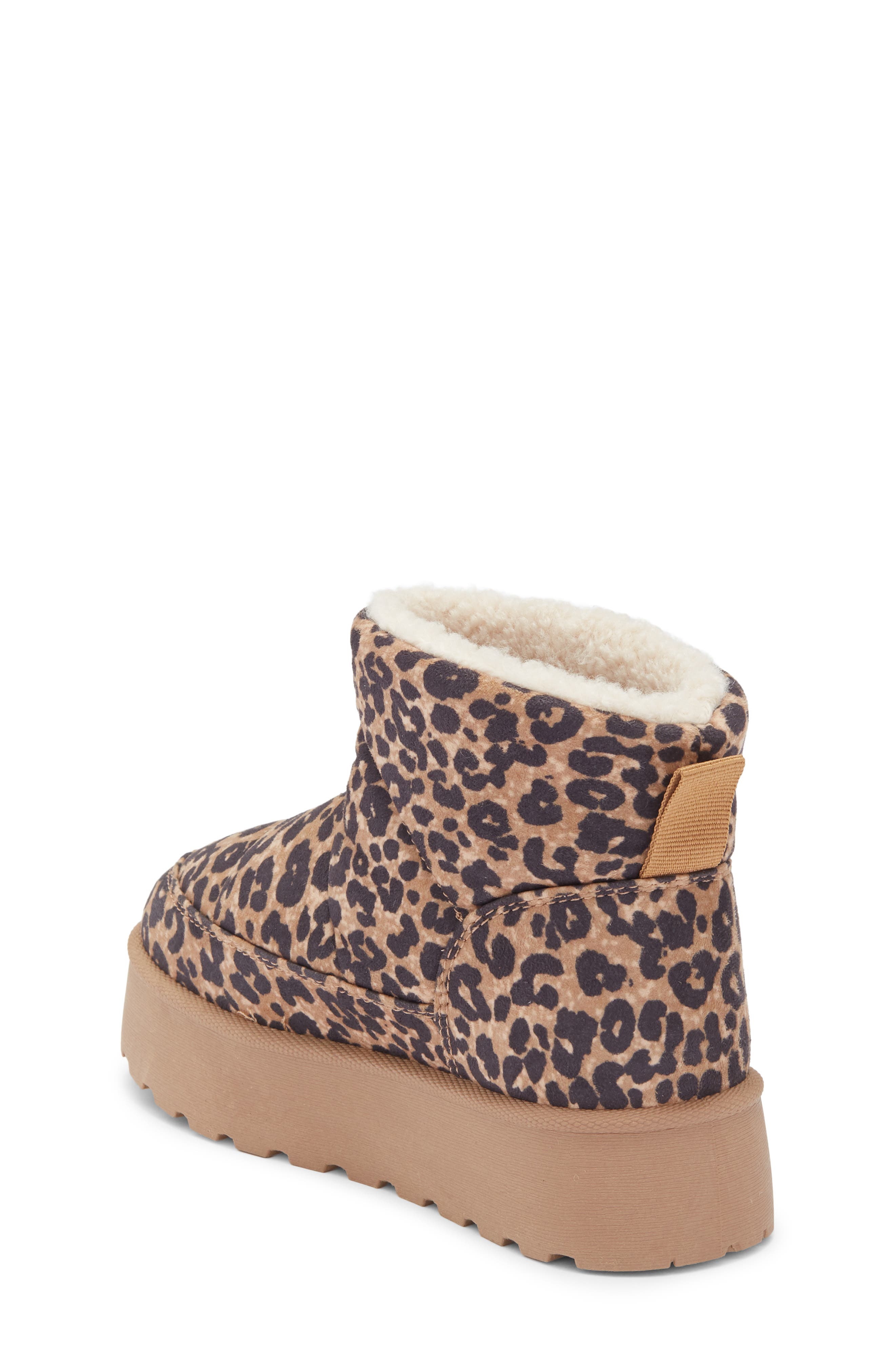 DV by Dolce Vita Kids' Paltrow Faux Shearling Lined Platform Boot, Alternate, color, Leopard