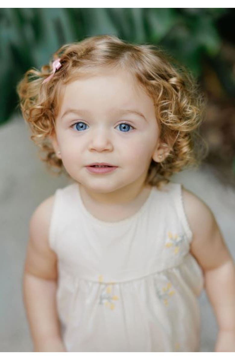 Ely's & Co. Looms Holland Collection - Girls Floral Long Romper, Alternate, color, Ivory