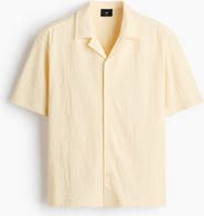 H&M Relaxed Fit Jacquard-jersey Resort Shirt