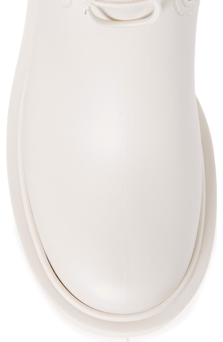 Moncler Kickstream Waterproof Rain Boot, Alternate, color, White