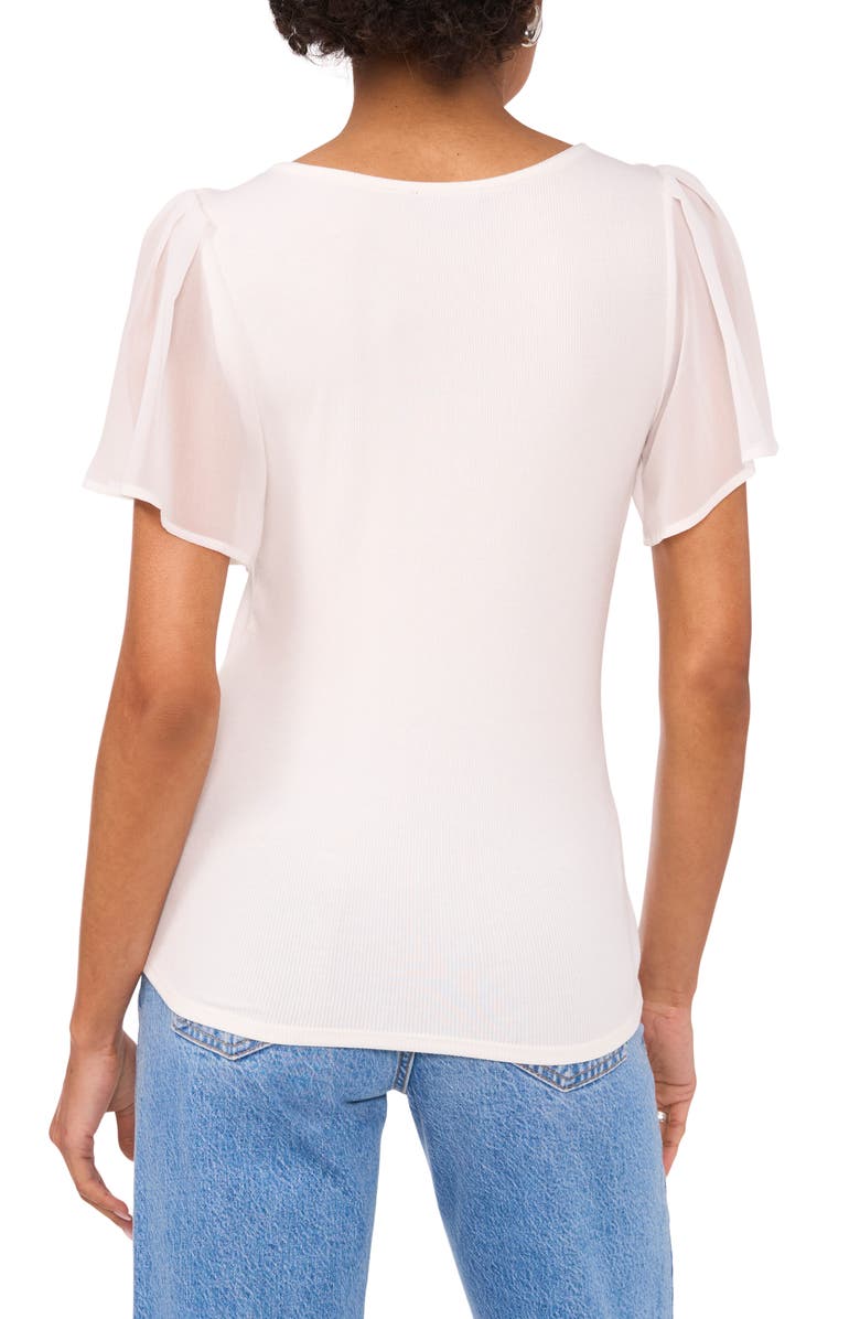 1.STATE Flutter Sleeve Rib Knit T-Shirt, Alternate, color, 