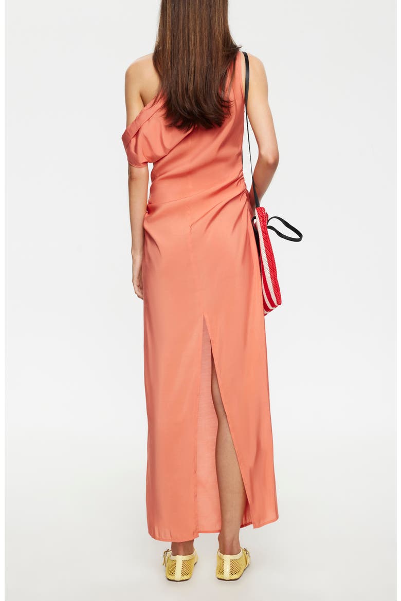 Sweetheart One-Shoulder Maxi Dress, Alternate, color, MAUVE