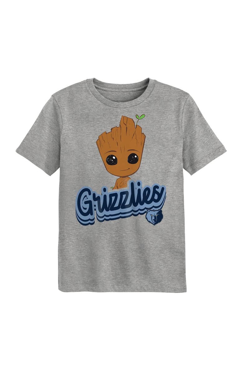 Outerstuff Preschool Memphis Grizzlies Two-Piece Guardians Of The Galaxy T-Shirt Set, Alternate, color, Heather Gray