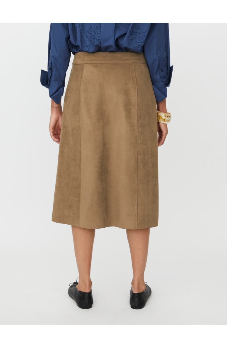 Masai Copenhagen MaSynnora Button Front Midi Skirt, Alternate, color, Otter