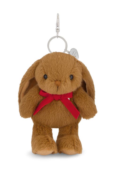 Penelope 6" Plush Bunny Keychain with Metal Swivel Clip