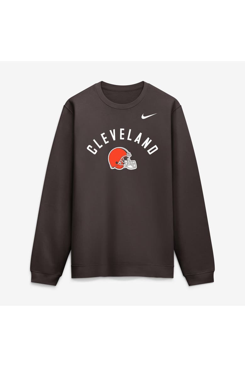 Men's Nike Brown Cleveland Browns Primetime Club Sweatshirt, Main, color, Brown