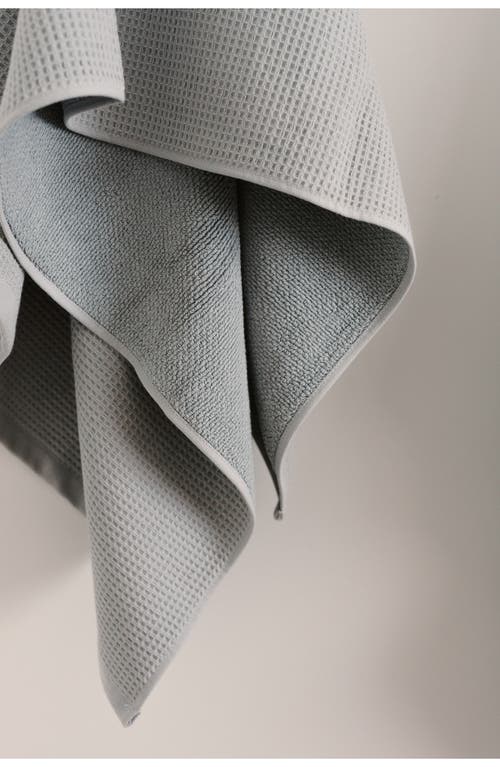 Cozy Earth Waffle Bath Towel In Gray