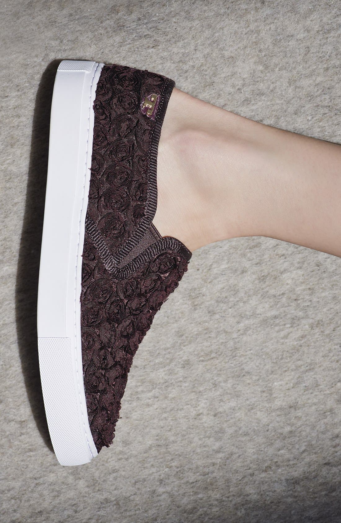 Tory Burch 'Rosette' Slip-On Sneaker, Alternate, color, 