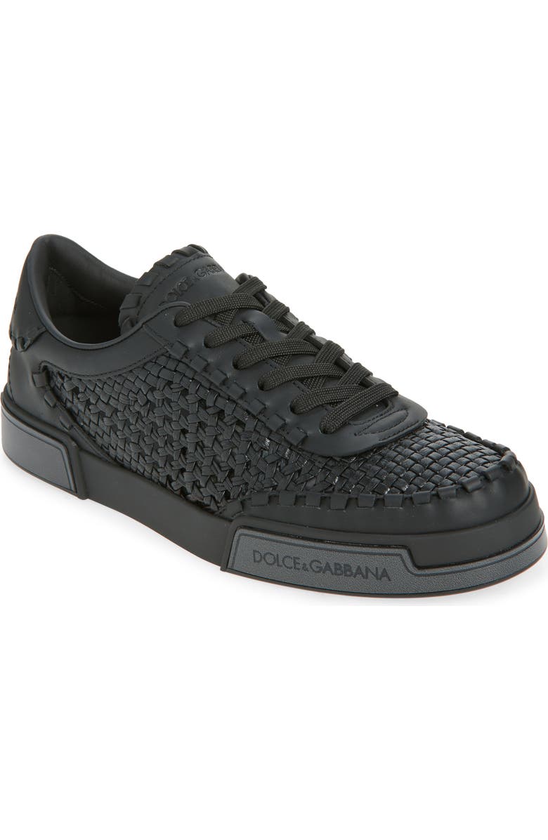 Dolce&Gabbana Portofino Yacht Sneaker, Main, color, 8T763 Nero/ Nero/ Nero