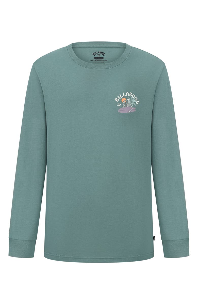 Billabong Kids' Skelly Card Long Sleeve T-Shirt, Main, color, 