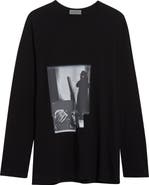 Yohji Yamamoto Basic Long Sleeve Graphic T-Shirt