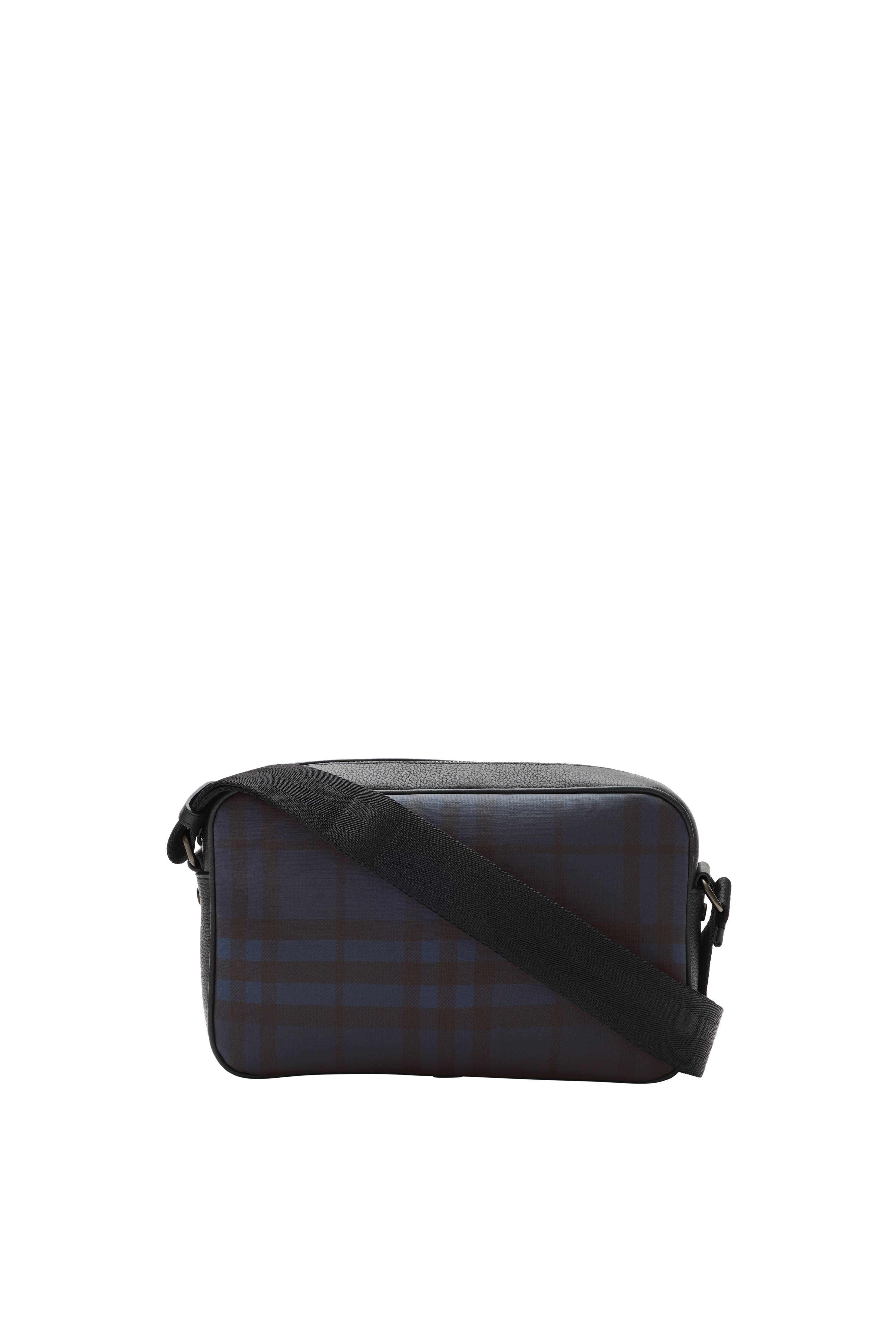 Burberry City Check Crossbody Bag, Alternate, color, Navy