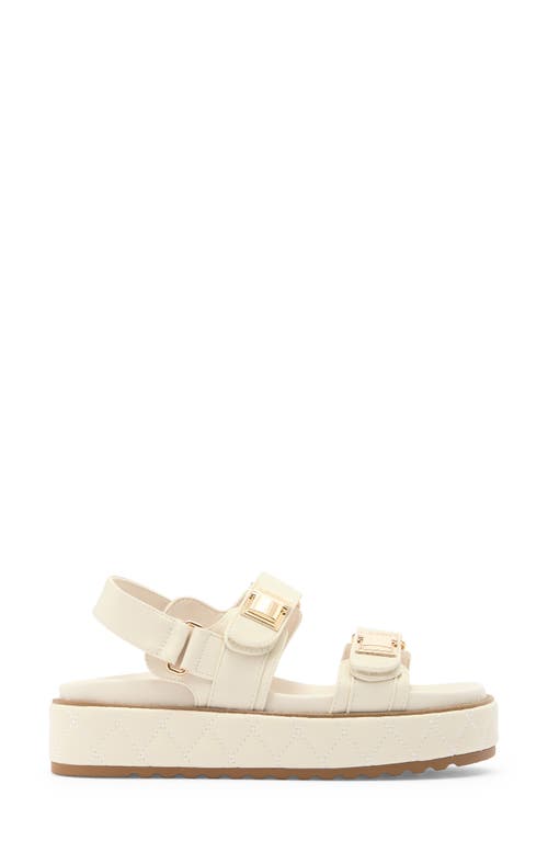 Steve Madden Bowie Platform Slingback Sandal In Bone